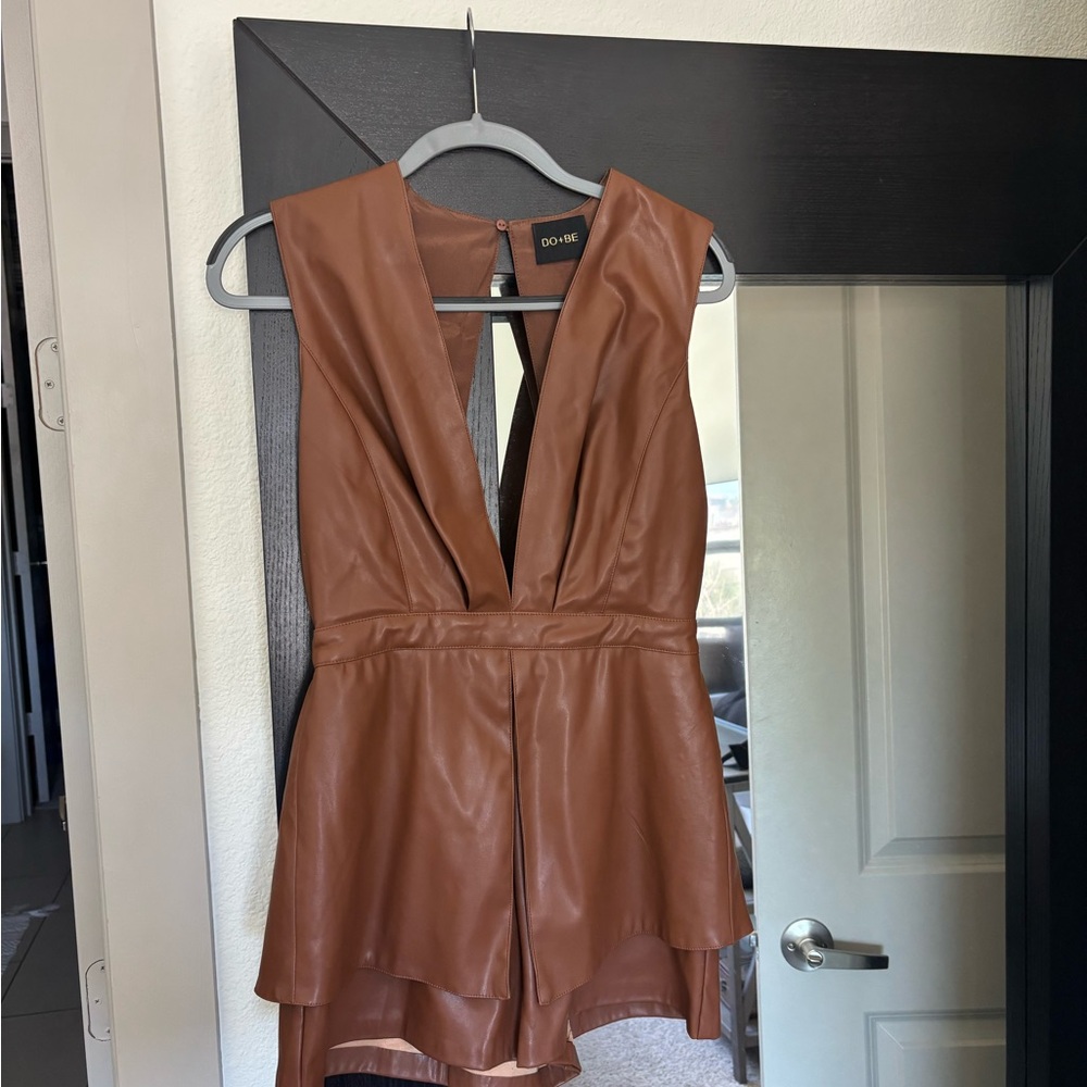 DO+BE Leather brown Romper